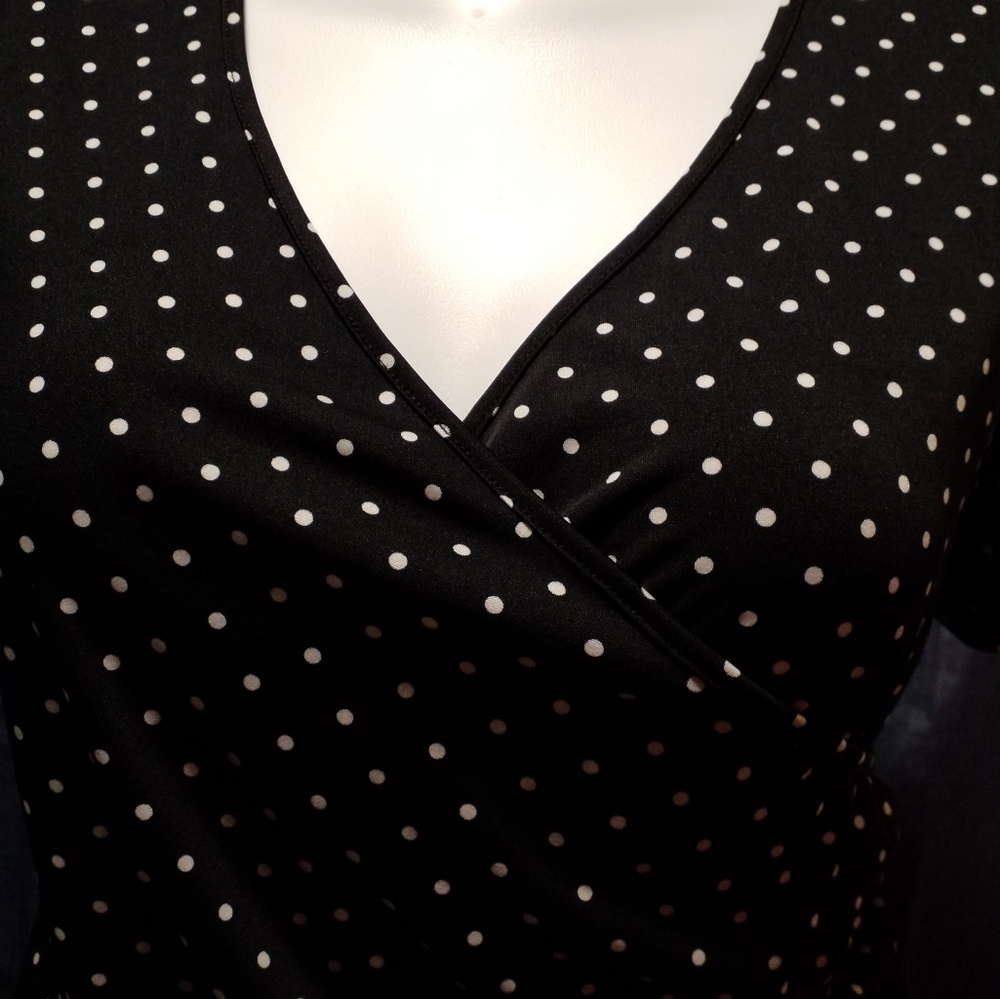 Polka dot short sleeve blouse - Picture 5 of 5
